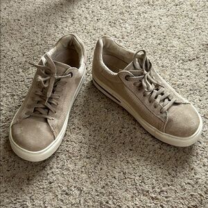 Birkenstock Bend Low canvas and suede shoe